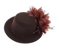 FOMIYES Pasador De Pelo De Flor De Encaje Pequeña Chicas Accesorios Para El Cabello Para Niñas Clip De Sombrero Accesorio Para El Cabello Para Mujer Central De Pelo De Sombrero Clips Pluma