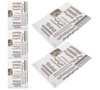 FOMIYES Pavimento Adhesivo 3D para Casa de Muñecas, 5 Piezas Recortables de Azulejos Imitación Piedra, Suelo para Jardín de Hadas y Bandeja de Arena, Accesorios para Paisajismo Miniatura