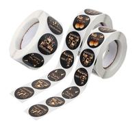 FOMIYES Pegatinas de Cumpleaños Autoadhesivas 3 Piezas, Calcomanías Decorativas para Sobres y Sellado de Cajas, Diseño de Feliz Cumpleaños, Ideales para Regalos y Fiestas Adultos