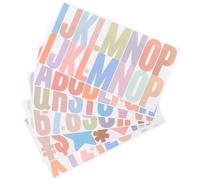 FOMIYES Pegatinas de Letras y Números Adhesivas de 25 Pulgadas 600 Piezas Papel Resistente E para Manualidades Álbumes de Recortes Decoración de Buzones y Puertas