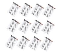 FOMIYES Pegatinas De Transferencia Para Cejas 12 Unidades Negras 6d Impermeables Adecuado Para Cejas Claras y Escasas Uso Facial Temporal Sin Daño