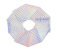 FOMIYES Pegatinas Numéricas Autoadhesivas Pequeñas Redondas Etiquetas Reflectantes Resistentes al Agua PVC Juego de 20 Hojas Numeradas del 1 al 1000 para Organización Inventario