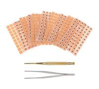 FOMIYES Pegatinas y Parches Para Puntos De Acupuntura Las Orejas 3 Piezas Adhesivas Probe y Pinzas Para Masaje y Cuidado Auricular Uso Portátil y Práctico Para Terapia y Relajación