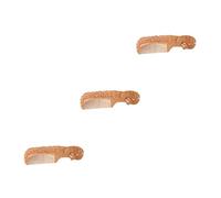 FOMIYES Peine De Madera Natural 3 Piezas peine de madera peine tallado peine artesanal Bambú Hair Care