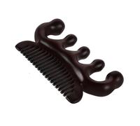 FOMIYES Peine De Masaje De Sándalo Peine De Dientes Anchos Para Rascar El Cabelludo y Gua Sha Para Uso Diario