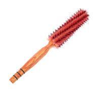 FOMIYES Peine Giratorio de Peluquería para Secado Alisado y Rizado Pequeño y Redondo para Cabello Fino y Mango de Aluminio para Evitar Electricidad Estática