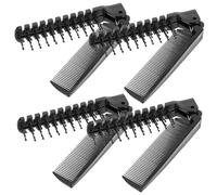 FOMIYES Peines Plegables De Plástico 4pcs Peine Portátil Ideal Para Uso Doméstico y De Viaje Color Negro