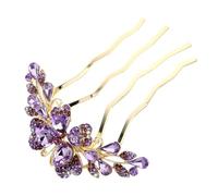 FOMIYES Peineta De Cristal Gemas De Imitación Horquilla Lateral Para Novia Accesorio De Pelo Decorativo Para Mujer Peineta Lazo Para Usar Casamientos