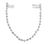 FOMIYES Peineta Nupcial Peine y Cadena Para Mujer Accesorio De Pelo Boda Decoración De Tocado