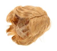 FOMIYES Peluca de Pelo Corto Rubia para Hombre 1 Unidad Peluca Masculina Realista Cómoda para Disfraces Cosplay y Fiestas Uso Diario Ajustable