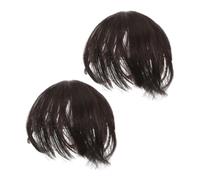 FOMIYES Peluca Sintética con Media para Mujer Postizo Corto con Corte Bob para Cabello Y Realce de Volumen