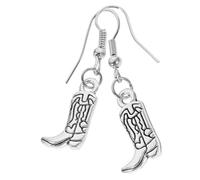 FOMIYES Pendientes Colgantes de Bota Vaquera Estilo Occidental, Metal Resistente, Ligeros para Mujer, Accesorios de Moda para Fiestas, Bodas, Tamaño Mediano
