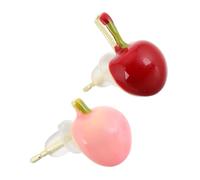 FOMIYES Pendientes De Cereza Y Manzana Pendientes De Cereza Para Mujer Pendientes De Fruta Pendientes De Cereza Pendientes Colgantes De Cereza Joyería De Frutas Para Mujer