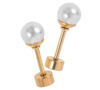 FOMIYES Pendientes Mujer Acero Inoxidable Aretes Redondos Clásicos para Bodas Fiestas y Original para Señora