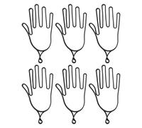 FOMIYES Perchas para Guantes de Golf 6 Unidades, Soportes de Plástico Duradero para Secar y Mantener Guantes en Forma Original Durante Entrenamiento y Juego