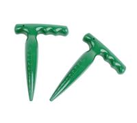 FOMIYES Perforadora de Jardín Pp 2 Piezas Herramienta Manual para Cavar Hoyos y Trasplante, Excavadora de Tierra de Plástico para Huerto y Jardinería Exterior, Adecuado Color Aleatorio