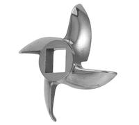 FOMIYES Picadora de Carne Cuchilla de Acero Inoxidable 0,47 Pulgadas Orificio Cuadrado Disco Picadora Repuesto de 2,48 Pulgadas Diámetro Accesorio para Moldear Salchichas Manual