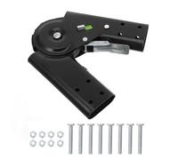 FOMIYES Pieza de Bisagra para Escaleras Plegables Diseño Compacto y Tornillos Incluidos, Conector de Aluminio Adecuado para Mantenimiento Doméstico