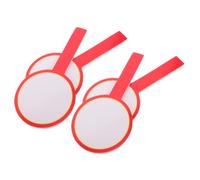 FOMIYES Pizarras Portátiles de Borrado en Seco Redondas 10X20 CM 4 Piezas Doble Cara para Jueces y Árbitros en Eventos Deportivos y Competencias
