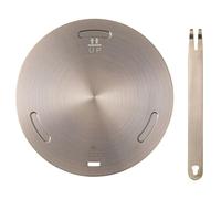 FOMIYES Placa Adaptadora de 28 CM en Acero Inoxidable Dorado Rosa, Difusor de Calor para Estufas de Gas E Inducción, Adecuado para Ollas de Cobre, Cafeteras y Sartenes en Cocinas