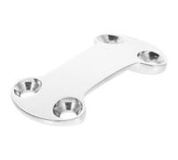 FOMIYES Placa de Fijación de Acero Inoxidable 304 Pulida Espejo 25 Mm 4 Tornillos 4.8x19 Mm para Mantenimiento Industrial y Sujección de Correas en Ferretería Industrial