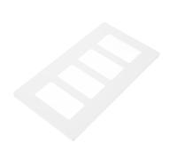 FOMIYES Placa de Pared sin Tornillos para Interruptor Doble Cubierta de Placa de Salida Doble en PC Resistente Color Claro Instalación Rápida para Uso Doméstico y Eléctrico Cubierta