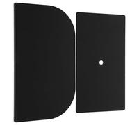 FOMIYES Placa de Refuerzo para Monitor de Acero Negro para Escritorio | Montaje en Mesa, Base Estable para Tableros Frágiles, Distribución Uniforme del Peso