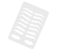 FOMIYES Plantilla Acrílica para Cejas Molde para Práctica y Dibujo Forma de Ceja y Labios, Herramienta Multifuncional para Maquillaje Profesional y Microblading, Uso en Salón