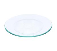 FOMIYES Plato Calentador de Cera Transparente de 8 Cm, Placa Repuesto para Aromaterapia, Soporte para Aceites Esenciales, Accesorio para Lámparas de Fragancia Hogar