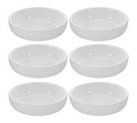 FOMIYES Platos de Cerámica de Color Claro Redondos 6 Piezas 8×2.5 Cm para Salsa y Condimentos, Cuencos Pequeños para Mojar en Cocina, Fiestas y Hogar