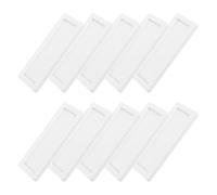 FOMIYES Portaetiquetas Adhesivos Imán 7x3 Cm para Oficina, 10 Unidades Transparentes Funda Transparente para Archivadores, Estanterías y Gestión de Archivos