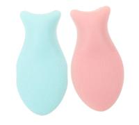 FOMIYES Práctico Aplicador De Silicona Reutilizable Con Forma De Para Maquillaje 2 Unidades Cómodo Para Distintos Tipos De Piel