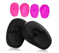 FOMIYES Protector de Oídos de Silicona para Teñir el Cabello, Orejeras de Peluquería Suaves y Flexibles, 3 Pares para Uso en Casa y Salón Profesional