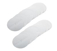 FOMIYES Protector Disco Cuidado del Oído de Papel Plata Separación de Residuos, 100 Piezas, Diseño en Forma de Disco para Evitar Goteo y Suciedad