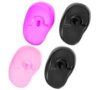 FOMIYES Protectores Auditivos de Silicona para Teñir y Peinar el Cabello 4 Piezas Talla Única Cómodos para Peluqueros y Salones Profesionales