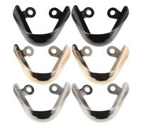 FOMIYES Protectores de Punta para Zapatos de Tacón Alto Metálicos 3 Pares 3,5x2,5 Cm Colores Dorado, Plateado y Gris para Protección y Conservación en Uso Diario