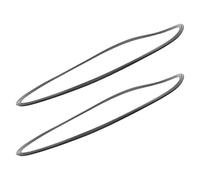 FOMIYES Protectores de Suelo Antideslizantes para Patas de Taburete de Bar, Anillos de Goma Negra de 41,5 Cm para Base, 2 Piezas, Resistentes al Desgaste y Silenciosos para Cocina y Barra