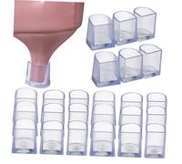 FOMIYES Protectores para Tacones de Zapatos Altos Hechos de PVC Transparente, Antideslizantes y Resistentes para Evitar Hundimiento en Césped y Granja, Pack de 12 Pares