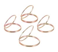 FOMIYES Púas De Dedo De Guitarra De Metal Púas De Dedo Huecas Púas De Dedo Índice Púas De Estilo De Alambre Para Banjo Guitarra Ukelele Banjo 1 Juego/4 Piezas Dorado