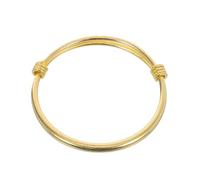 FOMIYES Pulsera Ajustable Push-pull de Cobre Chapado en Oro Dorado para Niñas, Brazalete Abierto Pequeño, Joyería Infantil para Uso Diario y Obsequio Especial