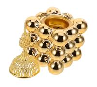 FOMIYES Quemador de Incienso Cerámico Dorado Portátil Aromaterapia con Diseño de Mano para Decoración del Hogar Sala y Dormitorio para Festival Árabe y Ramadan