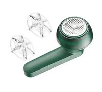FOMIYES Quitapelusas Eléctrico Portátil Para Ropa Verde 2 Cuchillas De Repuesto Usb Recargable Motor Potente Para Eliminar Pelusa Casa y Viaje Práctico Para Tejidos