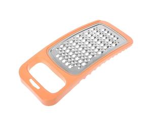 FOMIYES Rallador Multifunción de Acero Inoxidable y Plástico Pp, Doble Cara, Color Naranja, Cortador de Verduras y Queso para Cocina, Herramienta de Rallado para Frutas y Hortalizas,