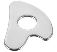 FOMIYES Raspador Facial De Acero Inoxidable Corazón 1 Unidad Compacto Herramienta Masaje Guasha Para Rostro y Cuerpo Uso Portátil Sin Bordes Ásperos