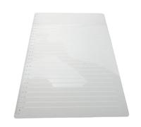 FOMIYES Regla Flexible para Estudiantes 27 Líneas 1.0 Cm de Plástico Transparente sin Marcas para Dibujo y Exámenes Plantilla Guía y Barra de Madera para Organización Escolar