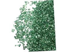 FOMIYES Rellenos de Vidrio Irregular para Manicura Diy, 200 Gramos por Bolsa, Fragmentos Verdes para Decoración de Uñas y Proyectos de Resina