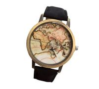 FOMIYES Reloj Caja De Bronce Reloj De Pulsera Unisex De Lona De Moda para Hombre y Mujer Correa De Lona Usado Viajes