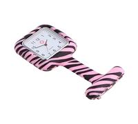FOMIYES Reloj de Bolsillo de Silicona para Enfermeras Diseño Durable y Seguro Claros Hospitalario Reloj de Práctico