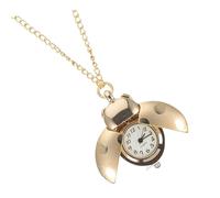 FOMIYES Reloj de Bolsillo Vintage con Cadena Diseño Creativo de Escarabajo Reloj Metálico Resistente y Decorativo para Mujer y Hombre