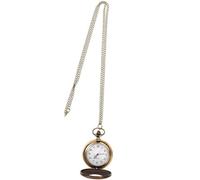 FOMIYES Reloj de Bolsillo Vintage Pequeño para Mujer y Hombre Estilo Retro con Tapa Abatible Cuarzo Color Azul Antiguo Reloj Antiguo Unisex Adecuado para Uso Diario y Obsequio
